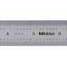 Escala de Aço 12"/300mm Graduação 1/32, 1/64, 1 mm, 0.5 mm Rígida Mitutoyo 182-125 - 1