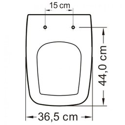 Assento em Resina Termofixa para Louça Boss Soft Close Tupan Branco - 4 Assento em Resina Termofixa para Louça Boss Soft Close Tupan Branco - 4