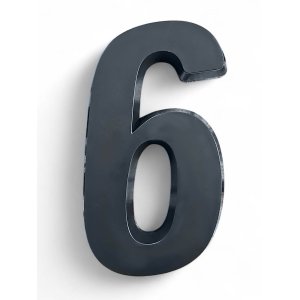 Número Residencial Preto 3d Porta Parede Casa Prédio Empresa 6