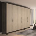 Ver imagem 1 de Guarda-Roupa Casal 6 Portas 4 Gavetas Caribe Móveis Rimo