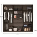Ver imagem 4 de Guarda-Roupa Casal 6 Portas 4 Gavetas Caribe Móveis Rimo