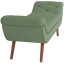 Ver imagem 5 de Kit Cabeceira Cama Box Casal 195cm Madrid com Puff Recamier Santorini Bouclê Oliva