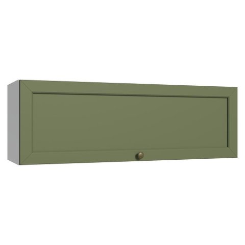 Armário Aéreo 100 Cm 1 Porta Basculante Branco/verde Vik Madesa