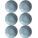 Ver imagem 1 de Conjunto 6 Pratos Fundos Cerâmica 22,5cm Azul Bio Brezze 830ml Porto Brasil Stoneware