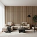 Ver imagem 3 de Ripado Acústico de Madeira Mdf Clara com Base de Poliuretano Antiruído Ydècory