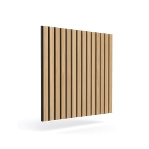 Ripado Acústico de Madeira Mdf Clara com Base de Poliuretano Antiruído Ydècory