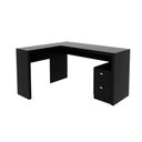 Ver imagem 1 de Mesa de Escritório ME4129 c/ 2 Gavetas Preto - Tecno Mobili