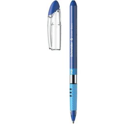 Caneta Esferográfica Slider Azul Ponta Grossa Cx com 10 - 1