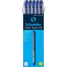 Caneta Esferográfica Slider Azul Ponta Grossa Cx com 10 - 2