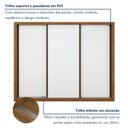 Ver imagem 6 de Guarda Roupa Casal Premium Nápoli 3 Portas de Correr 6 Gavetas 242cm Yescasa Branco/Carvalho