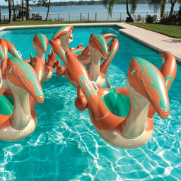 Boia Gigante Dinossauro Inflável Piscina 1.35m x 1.98m - 5