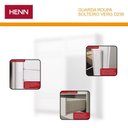 Ver imagem 4 de Guarda Roupa Solteiro 2 Portas Deslizantes 3 Gavetas Verg D239 Branco - Henn