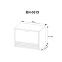 Ver imagem 3 de Conjunto de Banheiro Armário C/ Espelho Bn3614 e Balcão Suspenso Bn3613 S/ Cuba Pia 60cm Cor