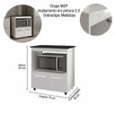 Ver imagem 2 de Balcão Cooktop Elisa 75cm 2 Portas para Cozinha com Espaço de Forno Cor:branco;tamanho:5 Bocas