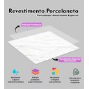 Ver imagem 2 de 10 Placas Revestimento Porcelanato Mármore Branco Rajado Laminado 25x25cm