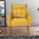 Ver imagem 5 de Jogo de Poltronas Decorativas Emma Veludo Amarelo