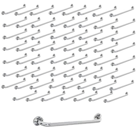 Barra Alça Apoio 80 Cm Aço Inox Kit 48 Uni Idoso Gestante Pcd Acessibilidade Box Banheiro Corrimao a