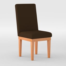 Cadeira de Jantar Reforçada Estofada - Balaqui Decor Cor:Marrom - 1