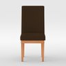Cadeira de Jantar Reforçada Estofada - Balaqui Decor Cor:Marrom - 3