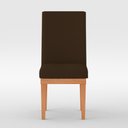 Ver imagem 3 de Cadeira de Jantar Reforçada Estofada - Balaqui Decor Cor:Marrom