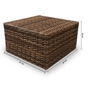 Ver imagem 5 de Conjunto Sofá para Jardim Quadrado Aço Fibra Sintética -Sofá 2 Lugares 2 Poltronas e Mesa Centro - T
