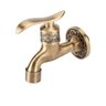 Torneira Parede Banheiro Jardim Lavabo Latão Curta Bronze Vintage - 1