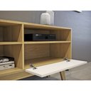 Ver imagem 3 de Rack para Tv ate 60" Off white/Cinamomo Houston Valde Moveis