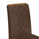 Ver imagem 2 de Conjunto Kit 2 Cadeiras de Jantar Freijó Veludo 7decormoveis Veludo Moca