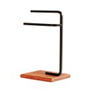 Ver imagem 6 de Suporte Porta Toalha de Rosto Duplo para Bancada de Banheiro Base de Madeira - ÉdeCasaMóveis                                                   