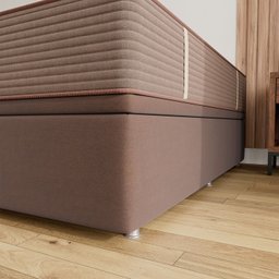 Base Box Queen 39x158x198cm com Baú Ortobom Bege - 9 Base Box Queen 39x158x198cm com Baú Ortobom Bege - 9