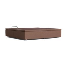 Base Box Queen 39x158x198cm com Baú Ortobom Bege - 5 Base Box Queen 39x158x198cm com Baú Ortobom Bege - 5