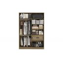 Ver imagem 4 de Guarda Roupa Closet Modulado Componível 4 Portas Modulado Adapt N536 Kappesberg- Nogueira/branco