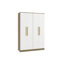 Ver imagem 1 de Guarda Roupa Closet Modulado Componível 4 Portas Modulado Adapt N536 Kappesberg- Nogueira/branco