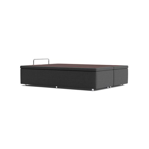 Base Box Casal 39x138x188cm com Baú Ortobom Cinza