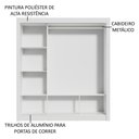 Ver imagem 7 de Guarda-roupa Casal 3 Portas Com Espelhos Branco/Cinza