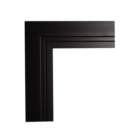 Guarnição 07cm x 15mm Metro Linear Barra 225cm Guarnições Preto Graddus