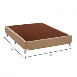 Base Box Casal 30x138x188cm Ortobom Bege - 2 Base Box Casal 30x138x188cm Ortobom Bege - 2