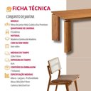 Ver imagem 6 de Conjunto de Jantar Nala 8 Lugares Tampo em MDF Cadeiras Eva Premium Imbuia 220cm Mobillare
