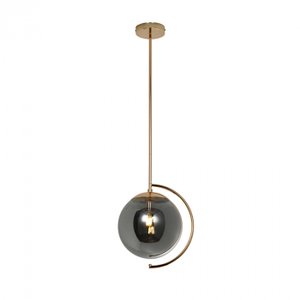 PENDENTE ORBIS 1XE27 GOLD E AMBER - HEVVY