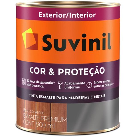 Tinta Esmalte Sintético Cor e Proteção Fosco para Madeira e Metal 900ml Verde Escolar - 53404004 - S