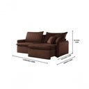 Ver imagem 2 de Sofá Cama Madri Retrátil e Reclinável 220cm - Marrom