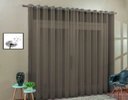 Ver imagem 5 de Cortina Voil Quarto Ou Sala 3,00x2,30 Ilhós Cromado:Palha