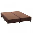 Ver imagem 1 de Base Box Sommier Queen Camurça Ortobom 30x158x198cm Marrom