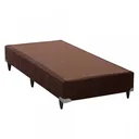 Ver imagem 1 de Base Box Sommier Solteiro Camurça Ortobom 30x88x188cm Marrom