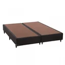 Ver imagem 1 de Base Box Sommier Queen Camurça Ortobom 30x158x198cm Preto