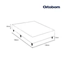 Ver imagem 2 de Base Box Sommier Casal Corino Ortobom 30x138x188cm Branco