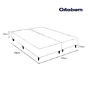 Ver imagem 2 de Base Box Sommier Queen Corino Ortobom 30x158x198cm Branco
