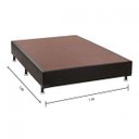 Ver imagem 2 de Base Box Casal 30x138x188cm Ortobom Preto