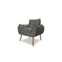 Ver imagem 3 de Kit Namoradeira Sofá Opala + 2 Poltronas Cadeira Opala + 1 puff:cinza