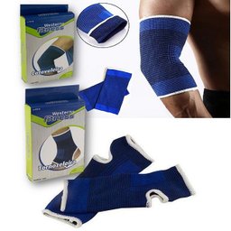 Kit Anti Lesão Tornozeleira Cotoveleira Elástica Musculação - 1